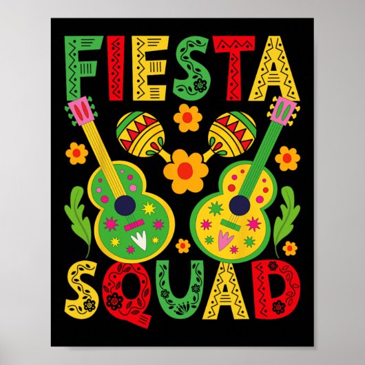 Poster Équipe Fiesta Correspondant Cinco De Mayo (Devant)