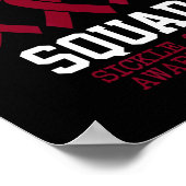 Poster Équipe guerrière - Mois de sensibilisation aux cel (Coin)