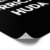 Poster Équipe Hurricane Huda Funny Citer l'île Love Telev (Coin)