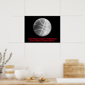 Poster Équipe Inspiration du basket-ball (Cuisine)