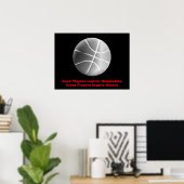 Poster Équipe Inspiration du basket-ball (Bureau à domicile)