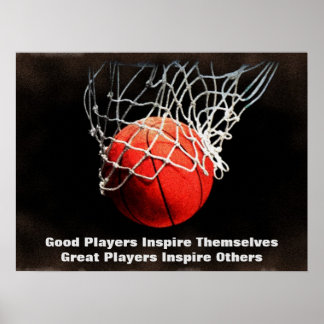 Poster Équipe Inspiration du basket-ball