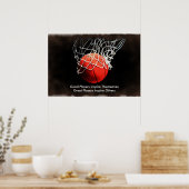 Poster Équipe Inspiration du basket-ball (Cuisine)