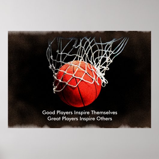 Poster Équipe Inspiration du basket-ball (Devant)
