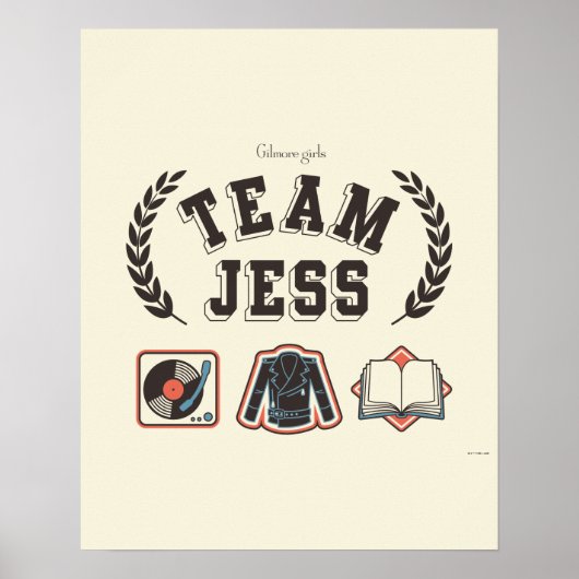 Poster Équipe Jess Conception Gilmore Girls (Devant)