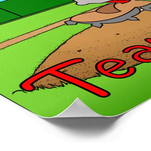 Poster Équipe Jésus (Baseball) (Coin)