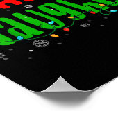Poster Équipe Naughty Nice Santa Hat Funny Christmas Matc (Coin)