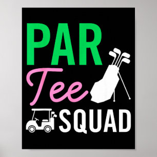 Poster Équipe Par Tee Drôle Anniversaire Golf Joueur Fam