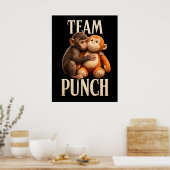 Poster Équipe Punch Baby Monkey Punch Fun Fight (Cuisine)