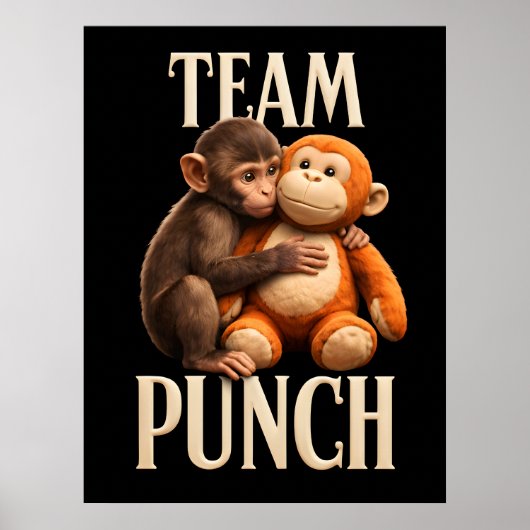 Poster Équipe Punch Baby Monkey Punch Fun Fight (Devant)