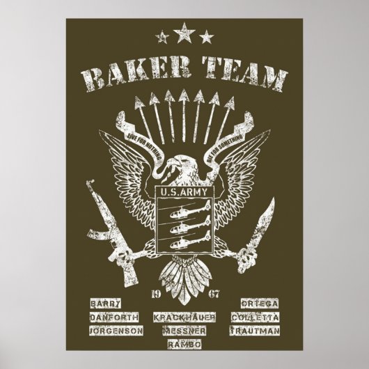 Poster Équipe Rambo Baker (Devant)