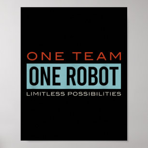 Poster Équipe Robotique Motivationniste, Club Robotique,