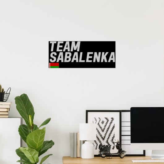 POSTER ÉQUIPE SABALENKA (Bureau à domicile)