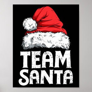 Poster Équipe Santa Christmas Squad Pyjama Familial Assor