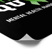 Poster Équipe Sensibilisation à la santé mentale Amusants (Coin)