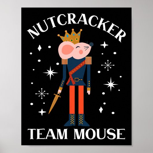 Poster Équipe Souris Casse-Noisette Danse de Noël Amuseme (Devant)