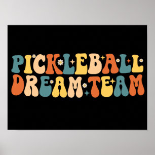 Poster Équipe super de rêve de Pickleball