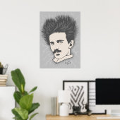Poster Équipe Tesla cheveux statiques (Bureau à domicile)