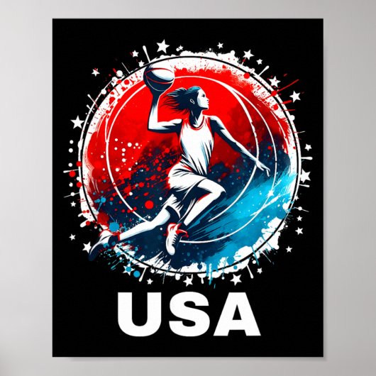 Poster Équipe Usa de baseball Usa (Devant)