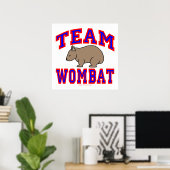 Poster Équipe Wombat VI (Bureau à domicile)