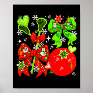 Poster Équipement de crosse Noël Équipe de joueur Coloré