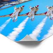 POSTER ÉQUIPES AMÉRICAINES DE DÉMONSTRATION AÉRIENNE "MON (Coin)