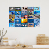 POSTER ÉQUIPES AMÉRICAINES DE DÉMONSTRATION AÉRIENNE "MON (Cuisine)