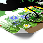 Poster Equirrel Rider sur Old Bike (Coin)