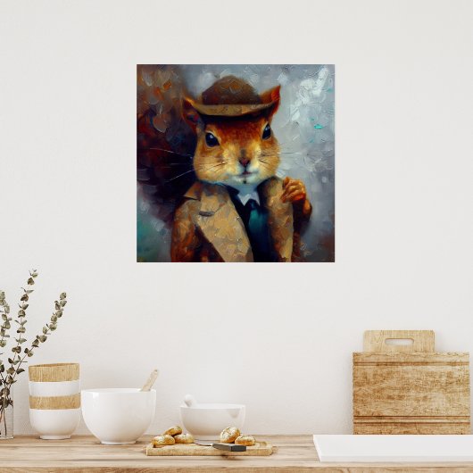 Poster Équirrel Sherlock Holmes (Cuisine)