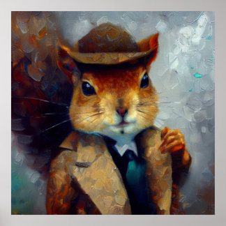 Poster Équirrel Sherlock Holmes