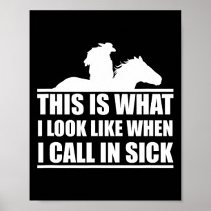 Poster Équitation C'Est Ce À Quoi Je Ressemble Quand J'Ap