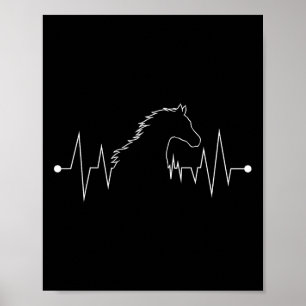 Poster Équitation Cheval Amant Cadeau Enfants Femmes Homm