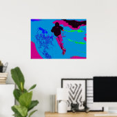 Poster équitation de la Galaxie - Scooter Rider (Bureau à domicile)