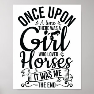 Poster équitation fille drôle cheval fille équitation équ