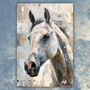 Poster Équitation Moderne – Conception Abstraite de Cheva