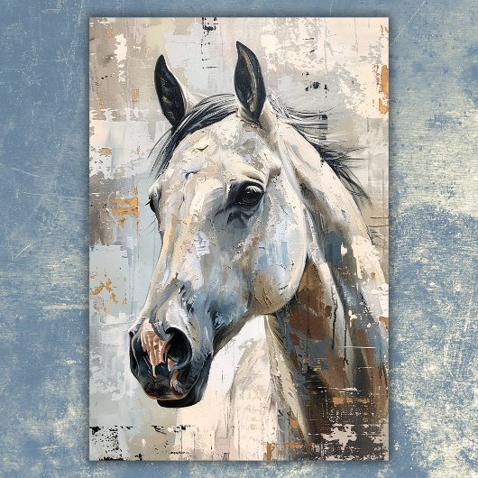 Poster Équitation Moderne – Conception Abstraite de Cheva
