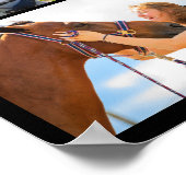 Poster Équitation Photo Collage Modèle Black Modern (Coin)