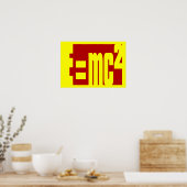 Poster Équivalence énergétique de masse (Cuisine)