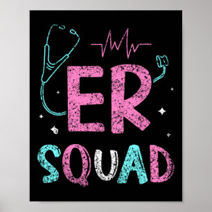 Poster Er Squad Salle D'Urgence Er Infirmière Ed Infirmiè
