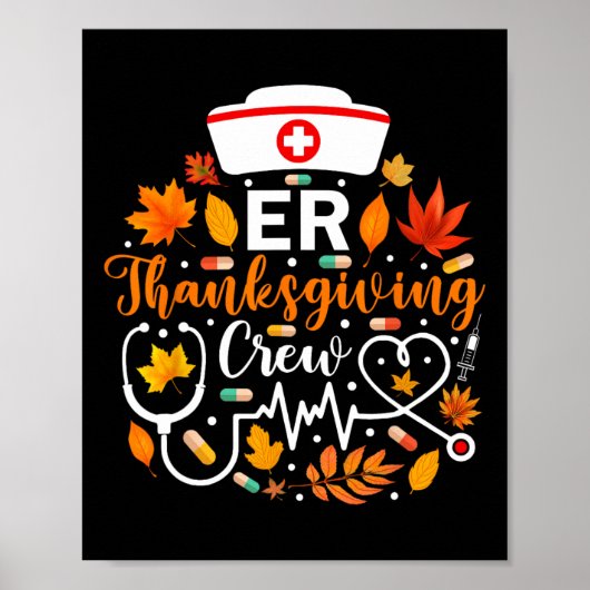 Poster Er Thanksgiving Nurw Crew Thanksgiving Urgence (Devant)