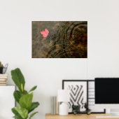 Poster Érable rouge flottant (Bureau à domicile)