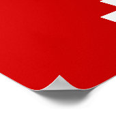 Poster Erawan Trois éléphant en tête Lao / Laos Drapeau (Coin)