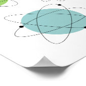 Poster Ère Atomique Milieu du XXe Siècle Moderne (Coin)