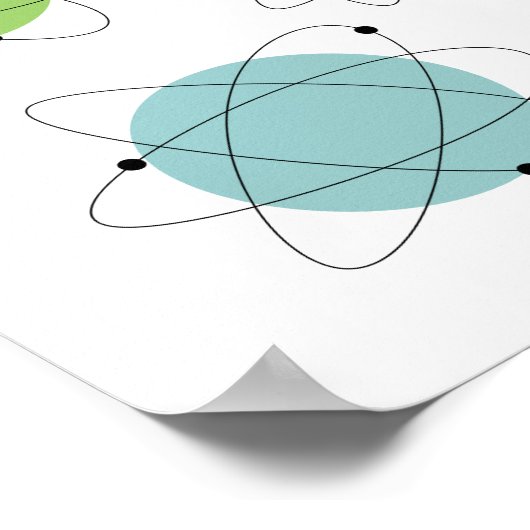 Poster Ère Atomique Moderne du Milieu de Siècle (Coin)