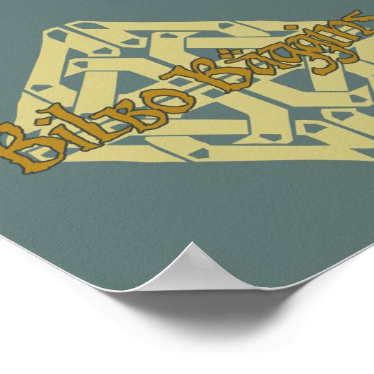 Poster Erebor - Nom BILBO BAGGINS™ (Coin)