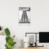 Poster Erection de l'ancienne obèse égyptienne (Bureau à domicile)