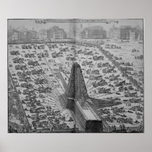 Poster Erection de l'ancienne obèse égyptienne