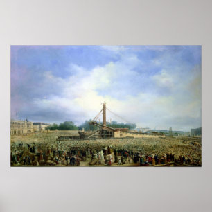 Poster Erection de l'Obélisque de Louxor