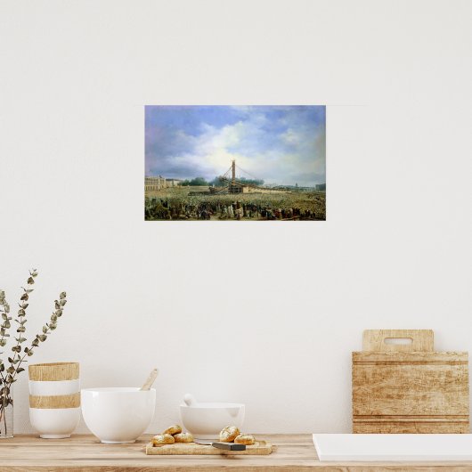 Poster Erection de l'Obélisque de Louxor (Cuisine)