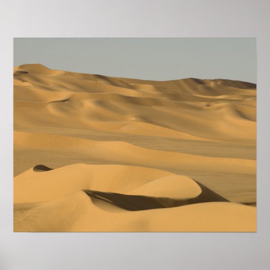 Poster Erg Awbari, désert du Sahara, Fezzan, Libye. (Devant)